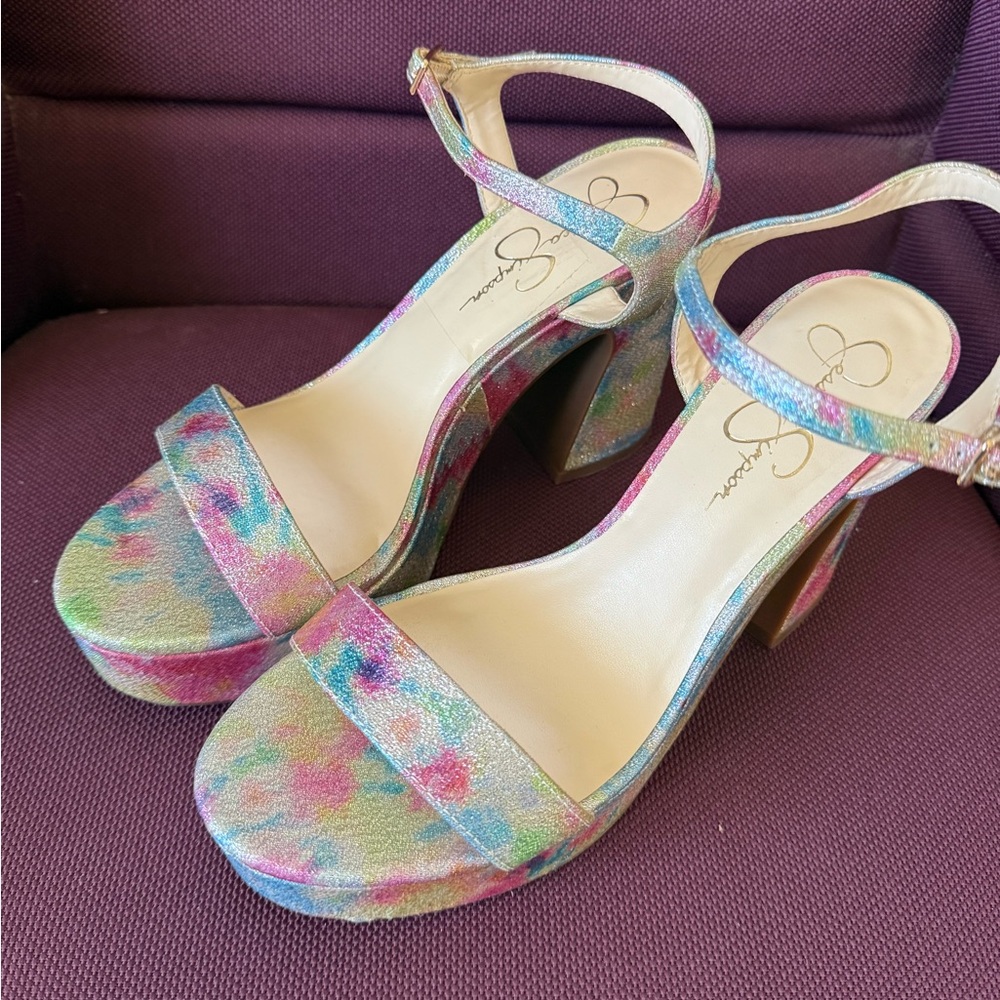 Jessica Simpson Multicolor Platform Heels